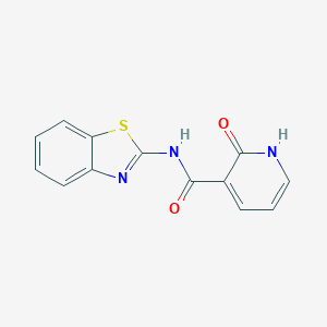 molecular formula C13H9N3O2S B296095 N-(1,3-benzothiazol-2-yl)-2-hydroxypyridine-3-carboxamide 