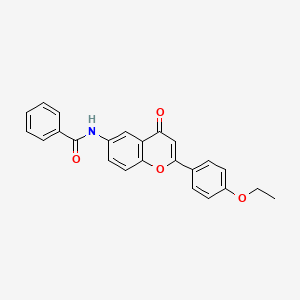 molecular formula C24H19NO4 B2960953 N-[2-(4-ethoxyphenyl)-4-oxo-4H-chromen-6-yl]benzamide CAS No. 923688-01-1
