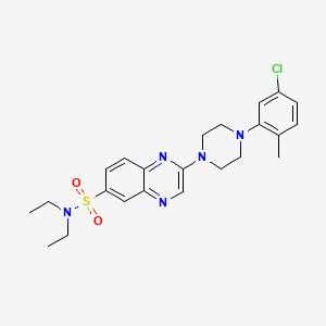 4-[6-(2-methoxyphenoxy)pyridazin-3-yl]-N-(2-methylphenyl)benzamide