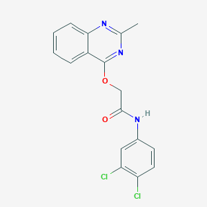 molecular formula C17H13Cl2N3O2 B2960969 N-(3,4-dichlorophenyl)-2-((2-methylquinazolin-4-yl)oxy)acetamide CAS No. 1115871-31-2