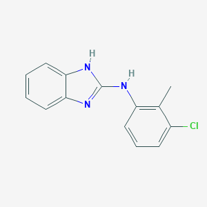 molecular formula C14H12ClN3 B296097 N-(3-chloro-2-methylphenyl)-1H-benzimidazol-2-amine 