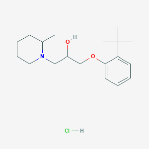 1-(2-(Tert-butyl)phenoxy)-3-(2-methylpiperidin-1-yl)propan-2-ol hydrochloride