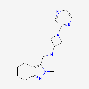N-Methyl-N-[(2-methyl-4,5,6,7-tetrahydroindazol-3-yl)methyl]-1-pyrazin-2-ylazetidin-3-amine