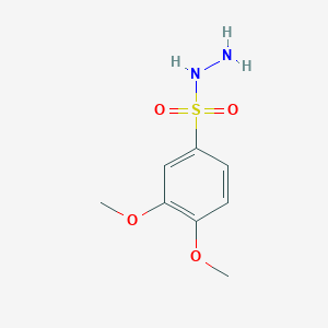 molecular formula C8H12N2O4S B2960990 3,4-Dimethoxybenzenesulfonohydrazide CAS No. 23095-32-1