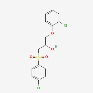 1-(2-Chlorophenoxy)-3-[(4-chlorophenyl)sulfonyl]-2-propanol