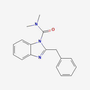 molecular formula C17H17N3O B2960995 2-benzyl-N,N-dimethyl-1H-benzo[d]imidazole-1-carboxamide CAS No. 329227-98-7