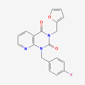1-[(4-fluorophenyl)methyl]-3-[(furan-2-yl)methyl]-1H,2H,3H,4H-pyrido[2,3-d]pyrimidine-2,4-dione