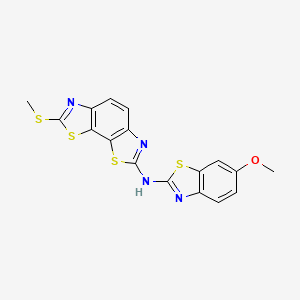 N-(6-methoxybenzo[d]thiazol-2-yl)-7-(methylthio)benzo[1,2-d:4,3-d']bis(thiazole)-2-amine