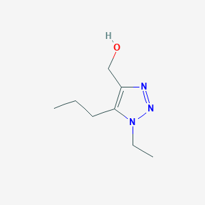 molecular formula C8H15N3O B2961040 (1-乙基-5-丙基-1H-1,2,3-三唑-4-基)甲醇 CAS No. 1267322-97-3