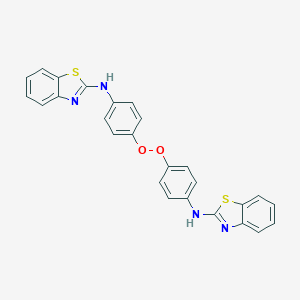 molecular formula C26H18N4O2S2 B296105 N-(4-{[4-(1,3-benzothiazol-2-ylamino)phenyl]peroxy}phenyl)-1,3-benzothiazol-2-amine 