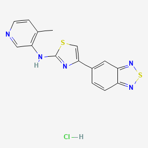 4-(benzo[c][1,2,5]thiadiazol-5-yl)-N-(4-methylpyridin-3-yl)thiazol-2-amine hydrochloride