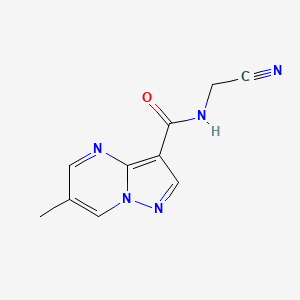 molecular formula C10H9N5O B2961058 N-(Cyanomethyl)-6-methylpyrazolo[1,5-a]pyrimidine-3-carboxamide CAS No. 2361720-45-6