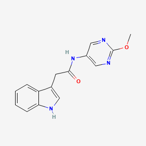molecular formula C15H14N4O2 B2961069 2-(1H-indol-3-yl)-N-(2-methoxypyrimidin-5-yl)acetamide CAS No. 1396684-59-5
