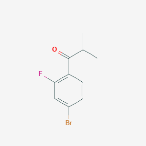 molecular formula C10H10BrFO B2961073 1-(4-Bromo-2-fluorophenyl)-2-methylpropan-1-one CAS No. 801303-32-2