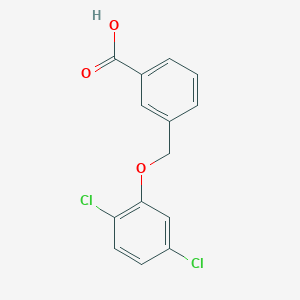 molecular formula C14H10Cl2O3 B2961085 3-[(2,5-Dichlorophenoxy)methyl]benzoic acid CAS No. 438466-28-5