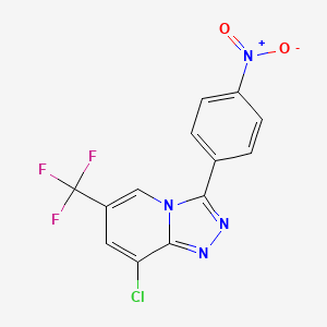 8-Chloro-3-(4-nitrophenyl)-6-(trifluoromethyl)[1,2,4]triazolo[4,3-a]pyridine