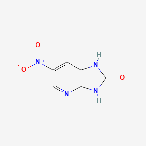 molecular formula C6H4N4O3 B2961098 6-Nitro-1,3-dihydro-2h-imidazo[4,5-b]pyridin-2-one CAS No. 1388050-64-3