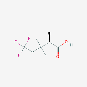 molecular formula C8H13F3O2 B2961100 (2R)-5,5,5-Trifluoro-2,3,3-trimethylpentanoic acid CAS No. 2248198-11-8