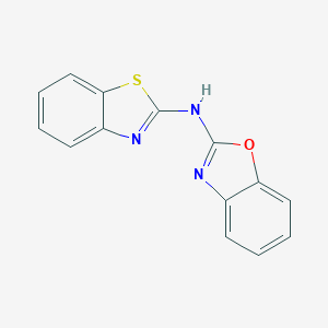 molecular formula C14H9N3OS B296111 N-(1,3-benzothiazol-2-yl)-1,3-benzoxazol-2-amine 