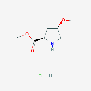 molecular formula C7H14ClNO3 B2961116 Methyl (2R,4S)-4-methoxypyrrolidine-2-carboxylate hcl CAS No. 1463881-01-7