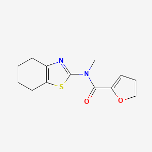 molecular formula C13H14N2O2S B2961117 N-methyl-N-(4,5,6,7-tetrahydro-1,3-benzothiazol-2-yl)-2-furamide CAS No. 866134-22-7