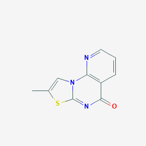 molecular formula C10H7N3OS B296112 8-甲基-5H-吡啶并[3,2-e][1,3]噻唑并[3,2-a]嘧啶-5-酮 