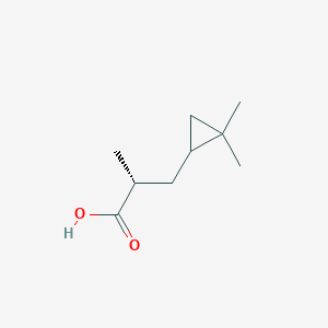 molecular formula C9H16O2 B2961136 (2R)-3-(2,2-Dimethylcyclopropyl)-2-methylpropanoic acid CAS No. 2248214-94-8