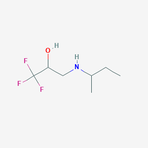 molecular formula C7H14F3NO B2961139 3-(Sec-butylamino)-1,1,1-trifluoro-2-propanol CAS No. 477858-34-7