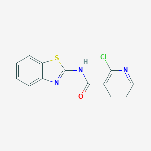 molecular formula C13H8ClN3OS B296114 N-(1,3-benzothiazol-2-yl)-2-chloronicotinamide 