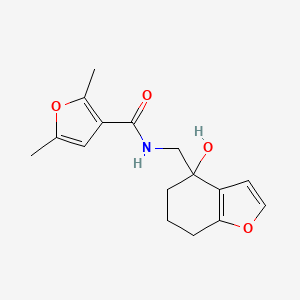 N-((4-hydroxy-4,5,6,7-tetrahydrobenzofuran-4-yl)methyl)-2,5-dimethylfuran-3-carboxamide