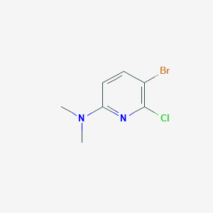 molecular formula C7H8BrClN2 B2961151 5-溴-6-氯-N,N-二甲基吡啶-2-胺 CAS No. 1823889-07-1