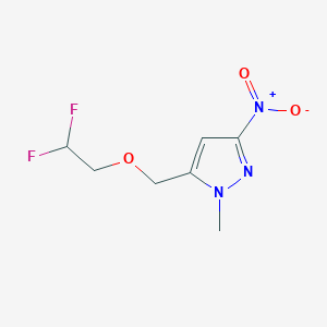 5-[(2,2-difluoroethoxy)methyl]-1-methyl-3-nitro-1H-pyrazole