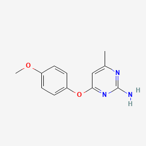 4-(4-Methoxyphenoxy)-6-methylpyrimidin-2-amine
