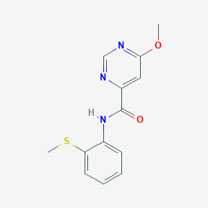 6-methoxy-N-(2-(methylthio)phenyl)pyrimidine-4-carboxamide