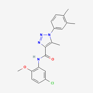 N-(5-chloro-2-methoxyphenyl)-1-(3,4-dimethylphenyl)-5-methyl-1H-1,2,3-triazole-4-carboxamide