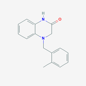 molecular formula C16H16N2O B2961183 4-[(2-Methylphenyl)methyl]-1,3-dihydroquinoxalin-2-one CAS No. 2378502-05-5