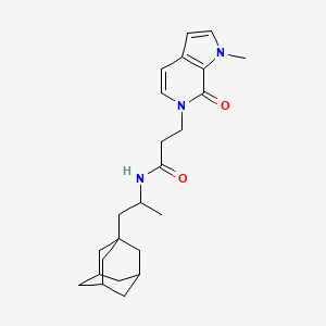 N-[1-(adamantan-1-yl)propan-2-yl]-3-{1-methyl-7-oxo-1H,6H,7H-pyrrolo[2,3-c]pyridin-6-yl}propanamide