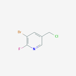 molecular formula C6H4BrClFN B2961194 3-溴-5-(氯甲基)-2-氟吡啶 CAS No. 1227584-17-9