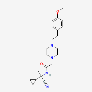 N-(1-cyano-1-cyclopropylethyl)-2-{4-[2-(4-methoxyphenyl)ethyl]piperazin-1-yl}acetamide