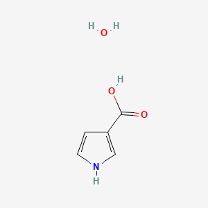 molecular formula C5H7NO3 B2961197 Pyrrole-3-carboxylic acid hydrate CAS No. 336100-46-0