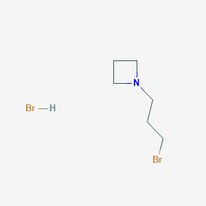 molecular formula C6H13Br2N B2961200 1-(3-溴丙基)氮杂环丁烷；氢溴酸盐 CAS No. 2460755-30-8