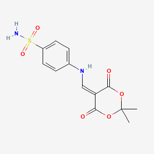 4-(((2,2-Dimethyl-4,6-dioxo-1,3-dioxan-5-ylidene)methyl)amino)benzenesulfonamide
