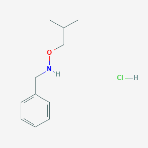 molecular formula C11H18ClNO B2961221 苄基(2-甲基丙氧基)胺盐酸盐 CAS No. 1909316-94-4