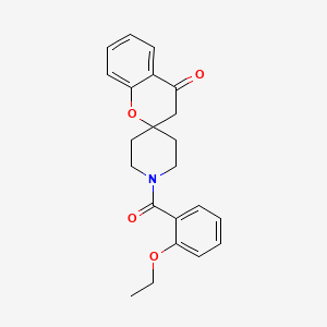 molecular formula C22H23NO4 B2961231 1'-(2-Ethoxybenzoyl)spiro[chroman-2,4'-piperidin]-4-one CAS No. 877810-75-8
