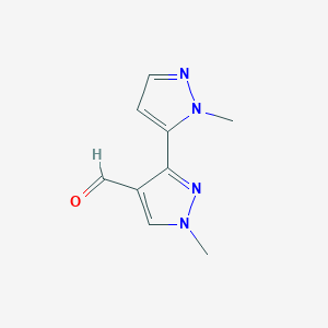 1-methyl-3-(1-methyl-1H-pyrazol-5-yl)-1H-pyrazole-4-carbaldehyde
