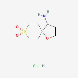 4-Amino-1-oxa-8lambda6-thiaspiro[4.5]decane-8,8-dione hydrochloride
