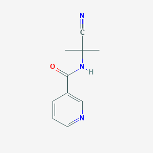 molecular formula C10H11N3O B2961277 N-(2-氰基丙烷-2-基)吡啶-3-甲酰胺 CAS No. 1247558-63-9