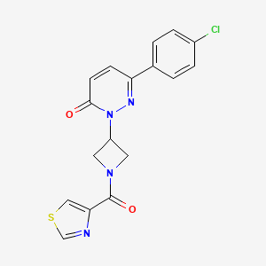 6-(4-Chlorophenyl)-2-[1-(1,3-thiazole-4-carbonyl)azetidin-3-yl]pyridazin-3-one