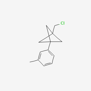 molecular formula C13H15Cl B2961290 1-(Chloromethyl)-3-(3-methylphenyl)bicyclo[1.1.1]pentane CAS No. 2287311-76-4