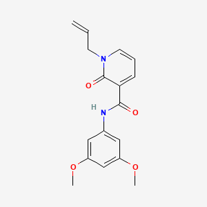 molecular formula C17H18N2O4 B2961351 1-allyl-N-(3,5-dimethoxyphenyl)-2-oxo-1,2-dihydro-3-pyridinecarboxamide CAS No. 320419-80-5